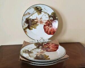 yzLb`piEHEE@EBAY\m}{^jJpvLT_fU[gANZgv[gZbgNEW Williams Sonoma Botanical Pumpkin Salad Desert Accent Plate set of