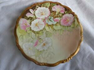 yzLb`piEHEE@AeB[NA[eBXgTC[WtXS[hԂ̒玥v[gANTIQUE ARTIST SIGNED LIMOGES FRANCE GOLD FLORAL MORNING GLORY PORCELA