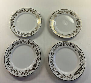 yzLb`piEHEE@}[TEX`[gS[f[XzCgS[hT_v[g4 Martha Stewart Golden Wreath White Gold Salad Plates 7.5