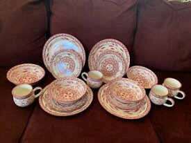 【送料無料】キッチン用品・食器・調理器具・陶器　テンプタッツオールドワールドセットディナーウェアセットフローラルオーブンウェアTemp-tations Old World Set of (16) Dinnerware Set NEW Floral Ovenware