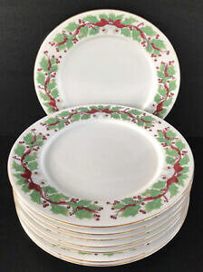 yzLb`piEHEE@NX}XfBi[v[gO܃NX}Xz[Zbgv[gChristmas Dinner Plates 10 1/2h Sango Christmas Holly Set Of 8 Plates