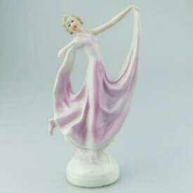 【送料無料】キッチン用品・食器・調理器具・陶器　コンチネンタルアールデコ磁器ダンシング乙女フィギュア年代A Continental Art Deco porcelain Dancing Maiden Figurine: C.1920-30's