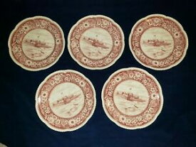 【送料無料】キッチン用品・食器・調理器具・陶器　ロイヤルコードンイングランドフォートディアボーンセットディナープレートRoyal Cauldon England Fort Dearborn set of 5 Dinner Plates 10 1/2d
