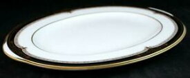 【送料無料】キッチン用品・食器・調理器具・陶器　ノリタキゴールドとセブルプラッター長さの骨中国ミント条件Noritake GOLD AND SABLE Platter 12 5/8 length Bone China MINT CONDITION