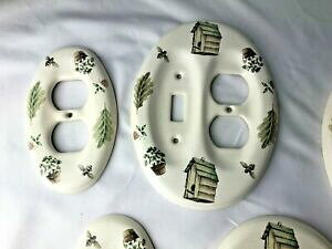yzLb`piEHEE@Zbgbg_udCRZgJo[XCb`Jo[Jo[Set Lot 8 Pfaltzgraff NATUREWOOD Double Electrical Outlet Cover Switch covers