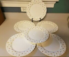 【送料無料】キッチン用品・食器・調理器具・陶器　?ヴィンテージカスケードウェッグウッド磁器ディナープレートセットスワールリムフローラル6~ Pc Vintage Cascade Wedgwood 11 Porcelain Dinner Plate Set Swirl Rim Floral