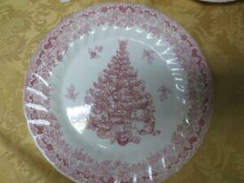【送料無料】キッチン用品・食器・調理器具・陶器　新しいマイオットシーズンの挨拶ピンククリスマスツリーインチディナープレートコロンビアNew Myott Season's Greetings Pink Christmas Tree 10 inch dinner plates Columbia