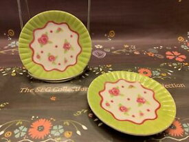 【送料無料】キッチン用品・食器・調理器具・陶器　アスターレーンミニフローラルプレートティーセット中国セットセットAstor Lane Mini Floral Plates from a Tea Set China Set of 2