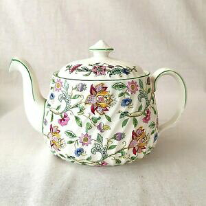 yzLb`piEHEE@~gnhz[eB[|bgƃbhO[p^[Minton Haddon Hall Tea Pot and Lid Green Rim Pattern B1451