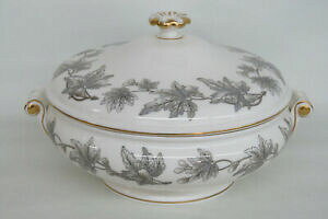 yzLb`piEHEE@EFhEbhAVtH[hO[pWtWrO؃{EMWedgwood Ashford Grey English Porcelain Lidded Serving Vegetable Bowl Dish 1683