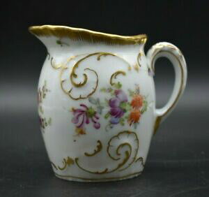 �y���������z�L�b�`���p�i�E�H��E�������E����@�t�����c�B�X�J�E�q���V���E�h���X�f���h�C�c��ŉԂ�`���S�[���h�~���N�s�b�`���[Franziska Hirsch Dresden German Hand Painted Flowers  Gold 4 Milk P