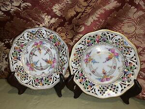 yzLb`piEHEE@V[}hXfpƃo^[v[gNNASchumann Dresden (2) Bread  Butter Plates ( 1918 - 1929 ) Rare ~ Free Shipping