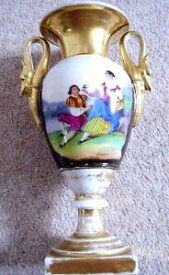 【送料無料】キッチン用品・食器・調理器具・陶器　フランス帝国の陶器の花瓶、世紀半ばのフランスの磁器の花瓶Antique French Empire Porcelain Vase,Mid 19 century French porcelain vase