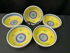 【送料無料】キッチン用品・食器・調理器具・陶器　ホルチョウイタリア手塗りマルチカラースープボウルセットHorchow Italy Hand Painted Multi Color ~ Set of 5 ~ Soup Bowls ~ 6 1/8