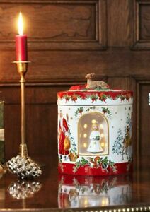 キッチン用品 食器 調理器具 陶器 品質検査済 ヴィルロイボッホクリスマストイズラウンド大きなギフトオルゴールVilleroy amp; Boch 速くおよび自由な CHRISTMAS Gift Round Large Music TOYS #6646 Box