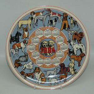 yzLb`piEHEE@EFbWEbhEGgAJ_[v[g\ԃV[YIWi{bNXWedgwood Etruria 1984 Calendar plate Dogs Fourteenth Series in origina