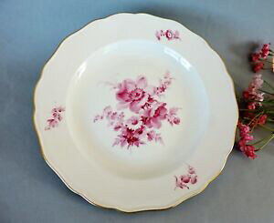 yzLb`piEHEE@󏭂ȃAeB[N}CZhv[gA쐶̃ot Rare Antique Meissen hand painted Plate with wild roses c. 1850-1924