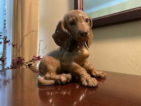 【送料無料】キッチン用品・食器・調理器具・陶器　ヴィンテージローゼンタール磁器座り子犬犬アーティストVintage Rosenthal Porcelain Sitting DACHSHUND Puppy Dog Artist Th Karner / 1247