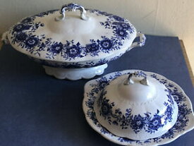 【送料無料】キッチン用品・食器・調理器具・陶器　アンティーク英国磁器セットサービング料理、年頃Antique English Porcelain Set Of 2 Serving Dishes, Circa 1880