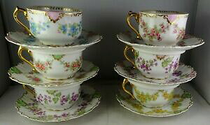 yzLb`piEHEE@[WtXAeB[N|[ZeB[Jbv\[T[Zbg6 Limoges France Antique Porcelain Tea Cup  Saucer Sets