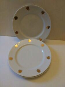 yzLb`piEHEE@N[gƃofU[gv[gzCgS[hX^[YNX}XxCrate And Barrel 7.5 Dessert Plates White Gold Stars Christmas/Holidays S/3