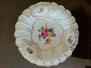 yzLb`piEHEE@AeB[N}CZv[g{EƉԂƃS[hgAntique Meissen Porcelain Plate / Bowl with Flowers and Gold Trim