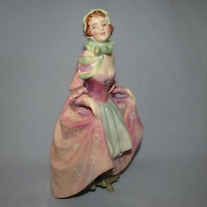 【送料無料】キッチン用品・食器・調理器具・陶器 ロイヤル・ドルトンフィギュアスゼットピンクスカースオールドメイド・イン・イギリスRoyal Doulton figurine Suzette Pink HN2026 SCARCE Old Made in UK：hokushin