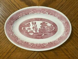【送料無料】キッチン用品・食器・調理器具・陶器　バッファロー中国柳プラッターピンクカラーアメリカBuffalo China RED WILLOW Platter Pink Color 10 1/4 USA