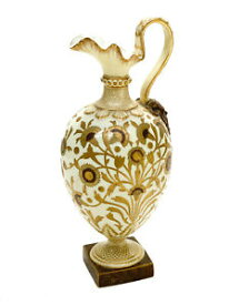 【送料無料】キッチン用品・食器・調理器具・陶器　ロイヤルクラウンダービー磁器ゴールド覆われた足のエヴェル、年頃Royal Crown Derby Porcelain Gold Encrusted Footed Ewer, circa 1880