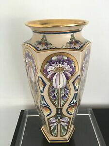 yzLb`piEHEE@^AeB[NA[fR[WԕrA[eBXgNNLarge Antique Art Deco B  Co FRANCE Limoges Vase Artist Signed Dated 1915 H 15h