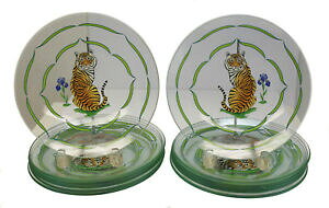 yzLb`piEHEE@`FCXKXi^CK[[W̃fU[gv[g12 Lynn Chase Glassware Dessert Plates in Tiger Raj