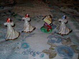 【送料無料】キッチン用品・食器・調理器具・陶器　デュルエボダンサーは、のソビエト連邦で作られた磁器の置物4 DULEVO DANCERS porcelain figurines made in ussr CCCP SOVIET UNION
