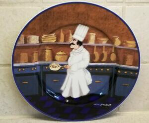 yzLb`piEHEE@EBAY\m}`CiKCrbtFVFtT_fU[gv[gWILLIAMS SONOMA CHINA GUY BUFFET LES CHEFS SALAD DESSERT PLATE 8 1/4 NOS #5