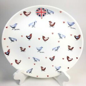 【送料無料】キッチン用品・食器・調理器具・陶器　新しい女王のアレックスクラークラブバーズディナープレートは、イングランドロットで作られましたNew Queen's Alex Clark Love Birds 10 Dinner Plate Made in England Lot Of 2
