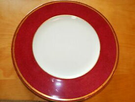【送料無料】キッチン用品・食器・調理器具・陶器　ウェッジウッドスウィンブレルビーディナープレートインチレッドゴールドトリムWEDGEWOOD SWINBURE RUBY W 32 DINNER PLATE 10 3/4 RED W/ GOLD TRIM
