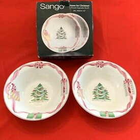 【送料無料】キッチン用品・食器・調理器具・陶器　クリスマスのための三五ホーム大サービングボウルセットSango HOME FOR CHRISTMAS Large Serving Bowls Set 2