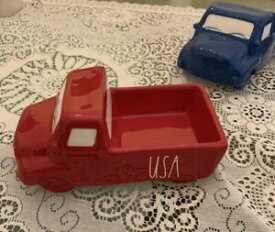 【送料無料】キッチン用品・食器・調理器具・陶器　新しいホリデーレッドピックアップトラックNEW 2020 RAE DUNN　“USA” Holiday Red Pickup Truck