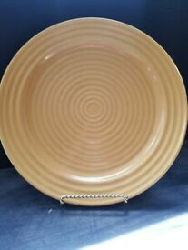 【送料無料】キッチン用品・食器・調理器具・陶器　ホームトレンドイエローリングディナープレートHome Trends Yellow Rings 10 3/4 dinner plate