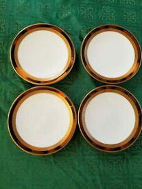 【送料無料】キッチン用品・食器・調理器具・陶器　フリントリッジマーキスパンデザートプレートセットロットFlintridge Marquis Bread Dessert Plates Set of 4 Lot
