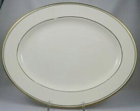 【送料無料】キッチン用品・食器・調理器具・陶器　アインズリーコロナゴールドオーバルサービングプラッターAYNSLEY CORONA (GOLD) Oval Serving Platter