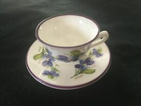 【送料無料】キッチン用品・食器・調理器具・陶器　クラウンスタッフォードシャーミニチュアティーカップソーサーセットバイオレットCrown Staffordshire Miniature Tea Cup &amp; Saucer Set- Violets