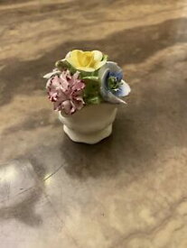 【送料無料】キッチン用品・食器・調理器具・陶器　ヴィンテージコールポートイングランドボーン中国ミニフラワーブーケローズカーネーションポピーVintage Coalport England Bone China Mini Flower Bouquet Rose Carnation Poppy