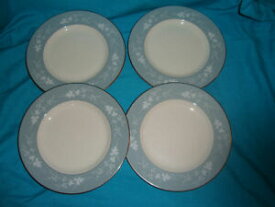 【送料無料】キッチン用品・食器・調理器具・陶器　ロイヤル・ダルトンリフレクションサラダプレート優れた条件Royal Doulton - Reflection - Salad Plates x 4 (Excellent Condition)