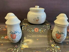 【送料無料】キッチン用品・食器・調理器具・陶器　国際中国石器「マーマレード」ガチョウスパイスジャーティーライトポットリッドInternational China Stoneware Marmalade Geese Spice Jars Tealight Pot Lid LOT