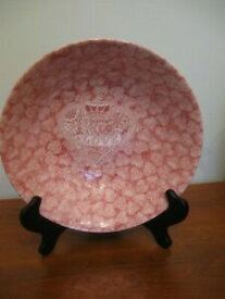 【送料無料】キッチン用品・食器・調理器具・陶器　イングランドで作られた愛の大きなサービングボウルピンクバレンタインで作られた女王Queens Made with Love Large Serving Bowl Pink Valentine Made in England EUC