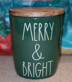 【送料無料】キッチン用品・食器・調理器具・陶器　新しいホリデークリスマスメリーブライトグリーンセラーキャニスターNew RAE DUNN Holiday Christmas LL MERRY &amp; BRIGHT Green Cellar Canister
