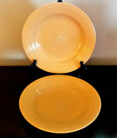 【送料無料】キッチン用品・食器・調理器具・陶器　アンコールピンホイールストーンウェアディナープレートイエローEncore Pinwheels Stoneware Dinner Plates Yellow x2