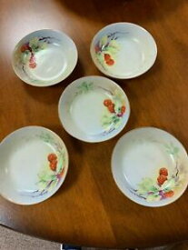 【送料無料】キッチン用品・食器・調理器具・陶器　小さな日本手塗装ボウルセットSet Of 5 Small Nippon Hand Painted Bowls