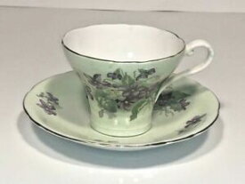 【送料無料】キッチン用品・食器・調理器具・陶器　ヴィンテージ緑イングランドボーンチャイナティーセットカップソーサーVintage AYNSLEY (green) England Bone China Tea Set - cup &amp; saucer