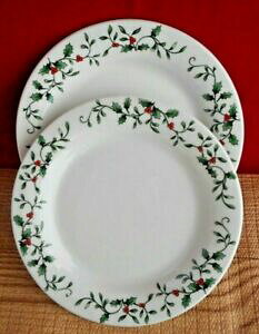 yzLb`piEHEE@CV[YNX}XfU[gpo^[v[gz[x[bhzCg2 Royal Seasons Christmas Desert Bread Butter Plates Holly Berry Re